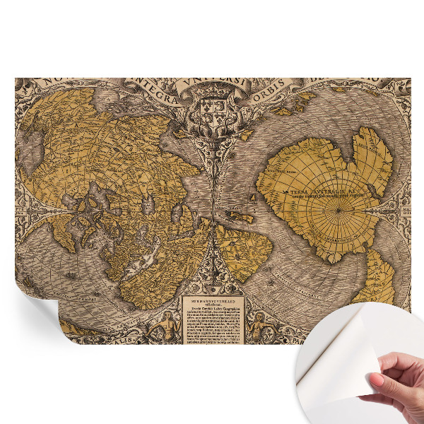 Papier peint photographique autocollant cartographie historique