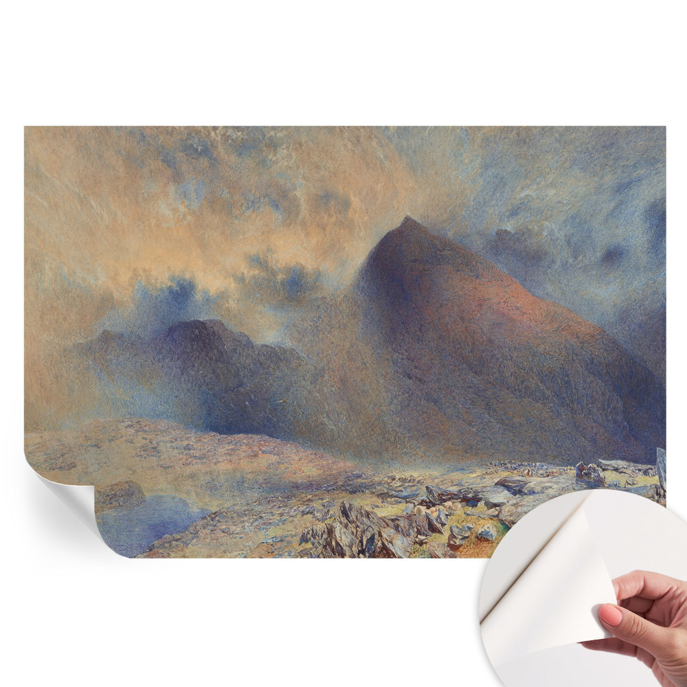 Papier peint autocollant paysage de montagne pour salon
