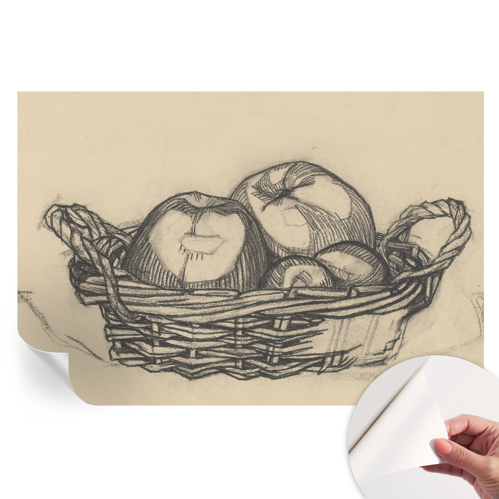 Papier peint photo autocollant pour la chambre corbeille de fruits