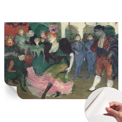 Papier peint autocollant pour salon motif danse