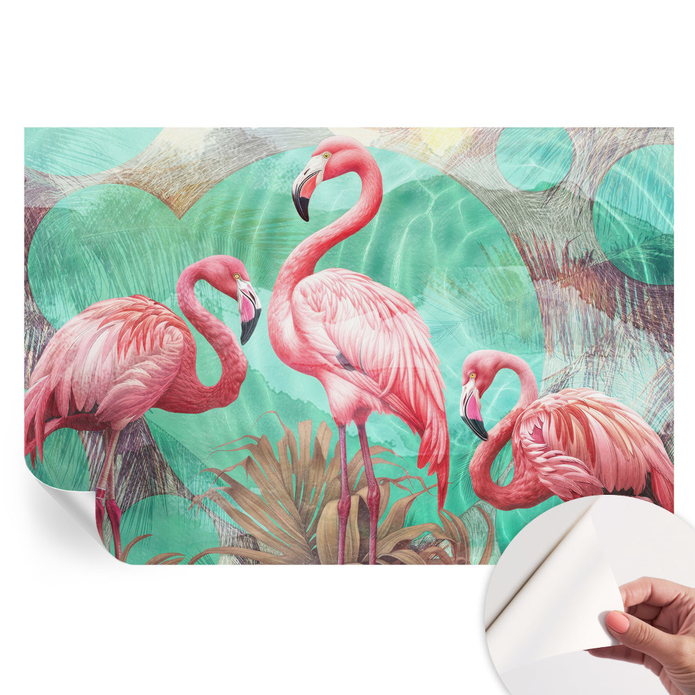 Papier peint photo moderne pour le salon Oiseaux exotiques