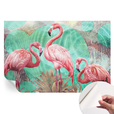 Papier peint photo moderne pour le salon Oiseaux exotiques
