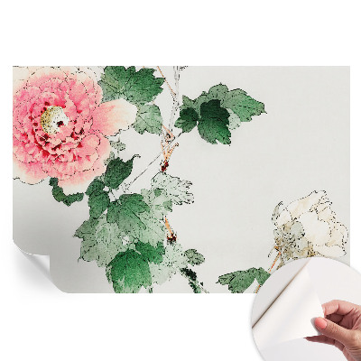 Papier peint photo moderne pour le salon subtilité florale