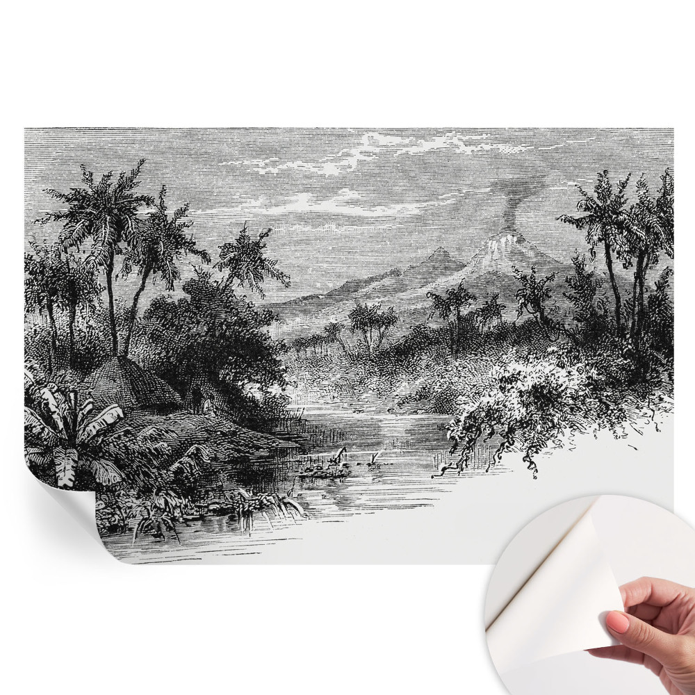 Papier peint photographique autocollant Panorama exotique