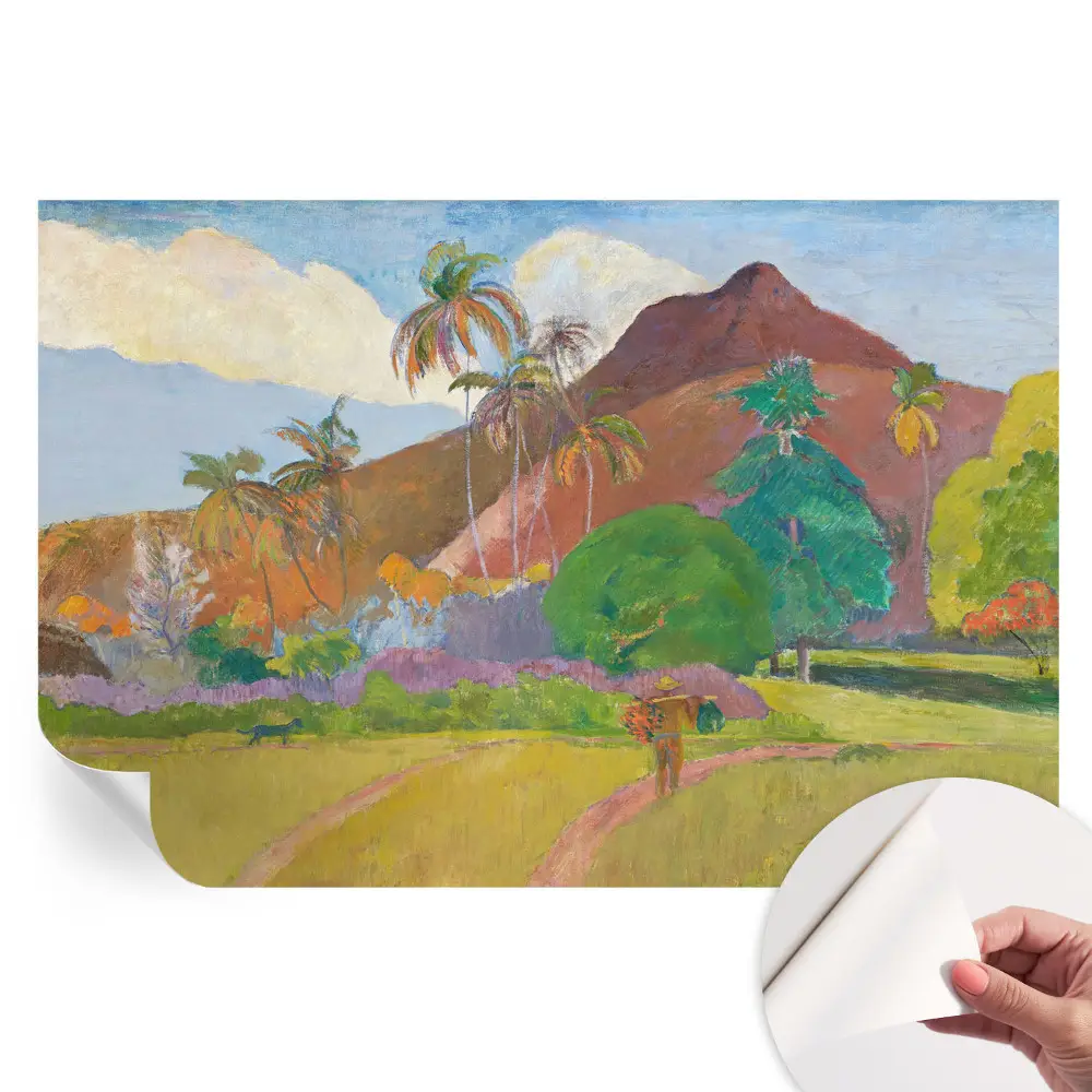 Papier peint autocollant pour le salon motif nature exotique