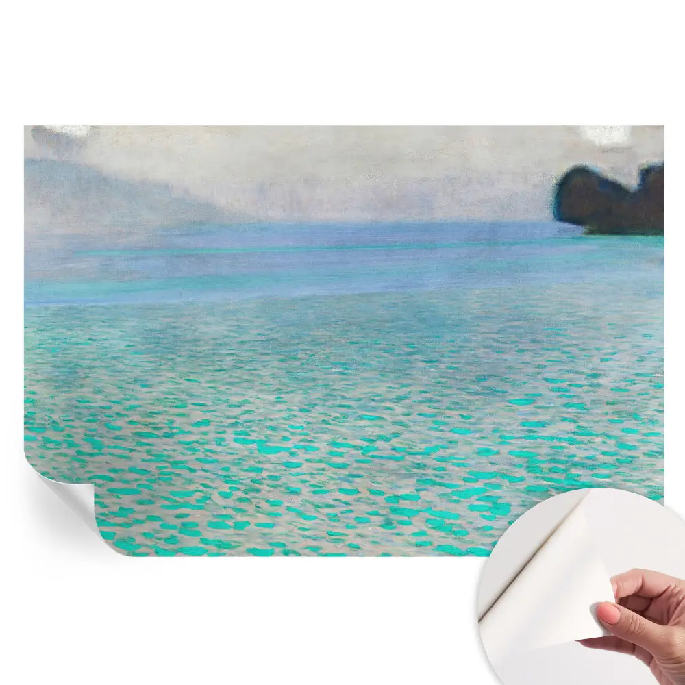 Papier peint photo moderne pour salon motif eau turquoise