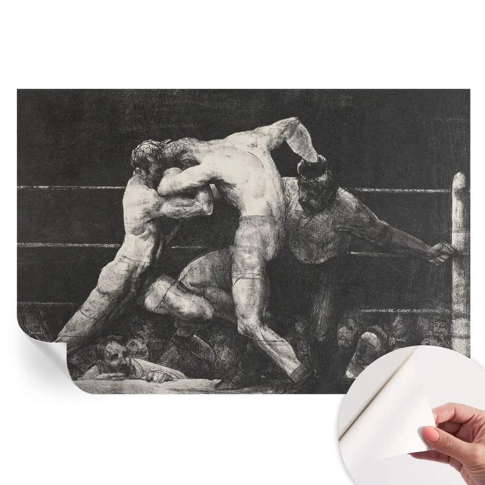 Papier peint photo moderne pour salon Duel de boxeurs