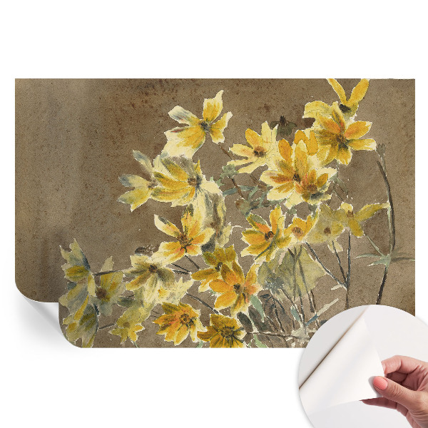Papier peint photo autocollant pour la chambre Bouquet ensoleillé