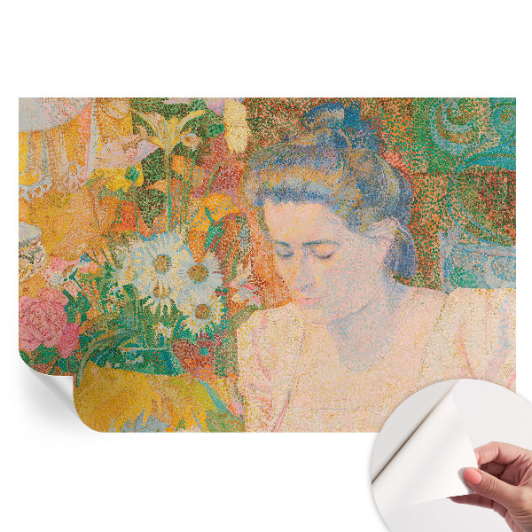 Papier peint photo autocollant pour la chambre Portrait floral