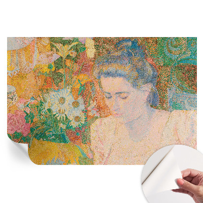 Papier peint photo autocollant pour la chambre Portrait floral