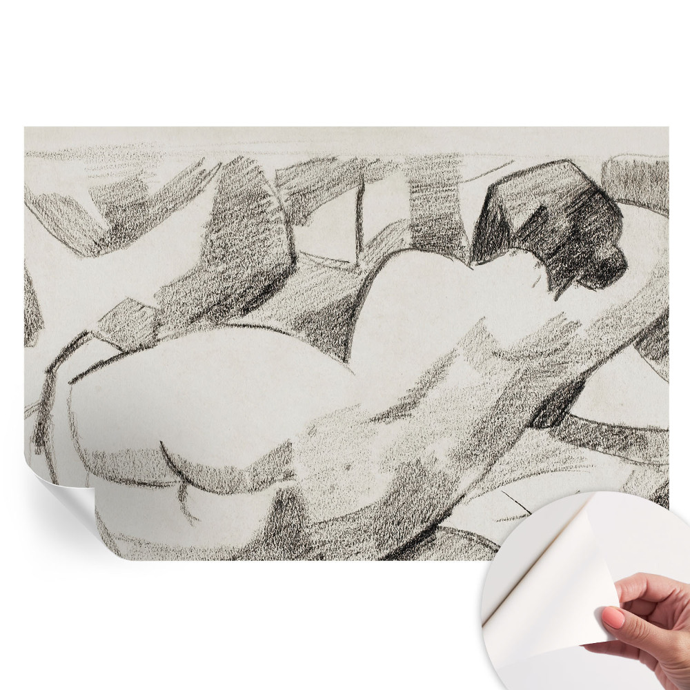 Papier peint photo moderne pour le salon Une figure allongée