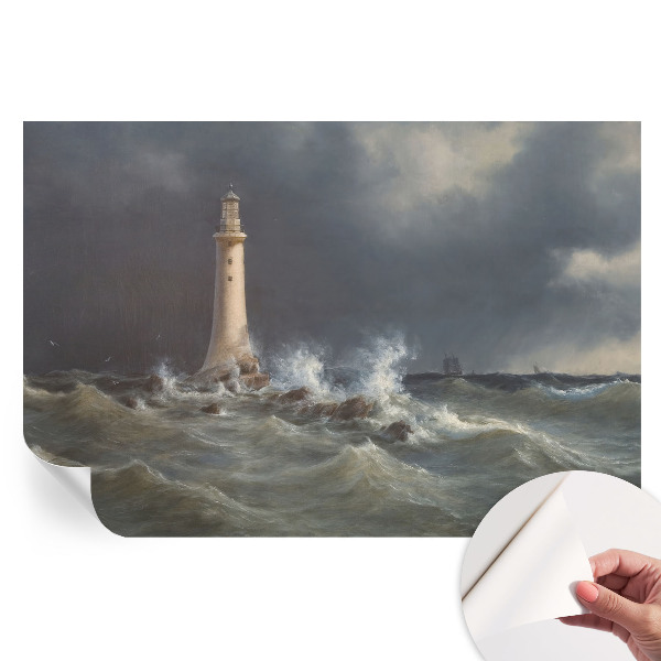 Papier peint photo moderne pour le salon tempêtes marines