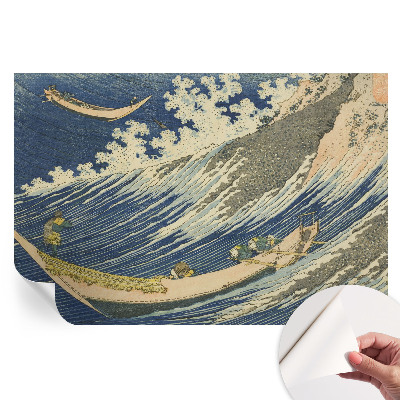 Papier peint photo autocollant pour la chambre vagues de la mer