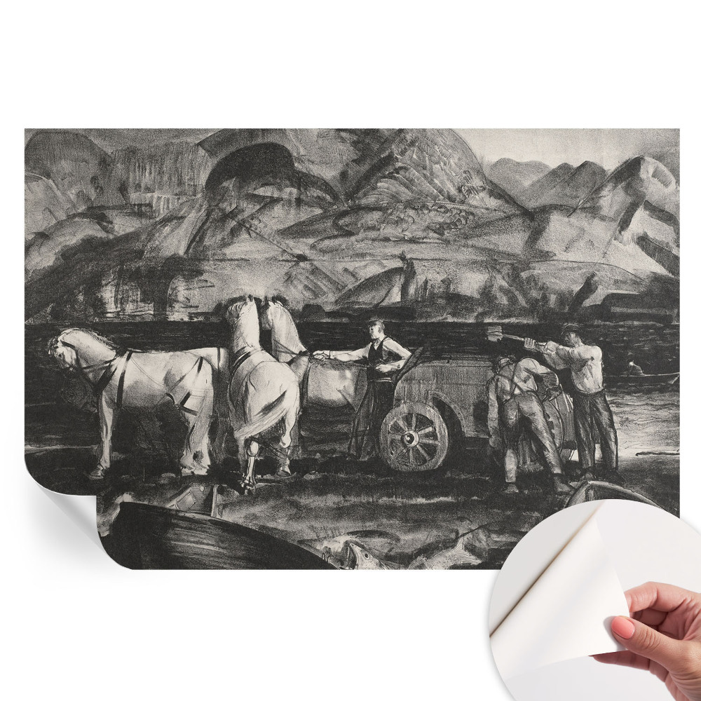 Papier peint autocollant pour le salon Scène de village