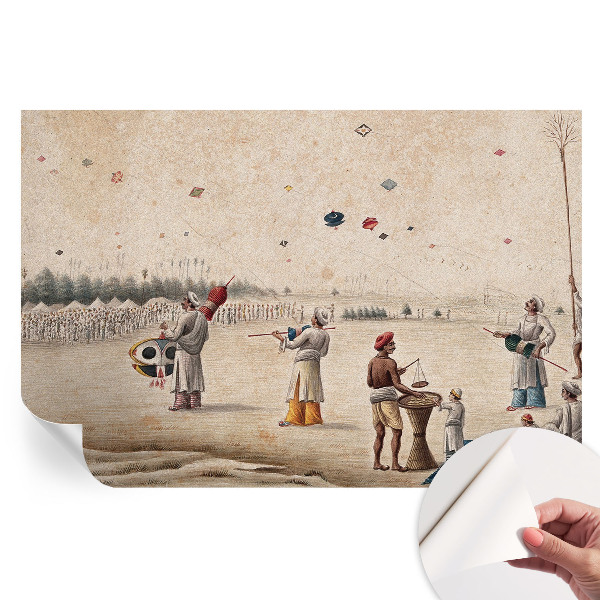 Papier peint photo moderne pour le salon Cerfs-volants planants