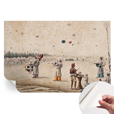Papier peint photo moderne pour salon Cerfs-volants planants