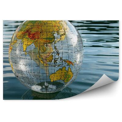 Papier peint Globe gonflable sur un lac