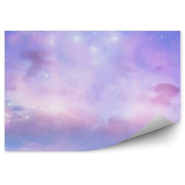 Papier peint Pastel abstrait Vue du ciel Étoiles Fumée