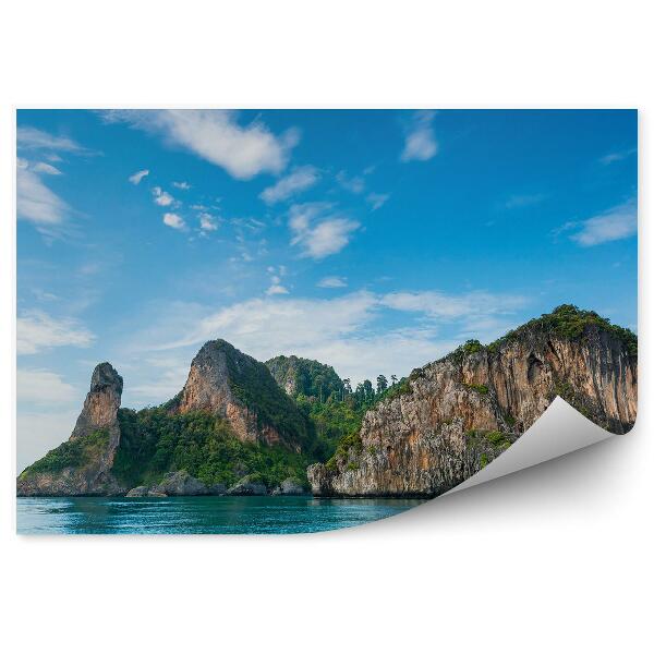 Papier peint Falaises au-dessus de l'océan île thaïlandaise