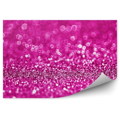 Papier peint Fond rose à pois