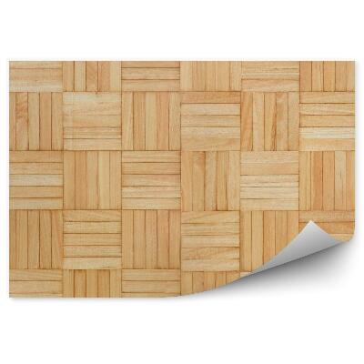 Papier peint Motif en bois à rayures marron clair