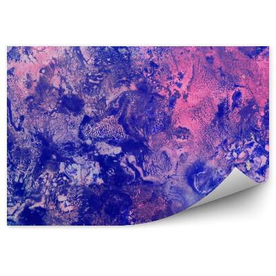 Papier peint Motif de texture bleu rose formes abstraites