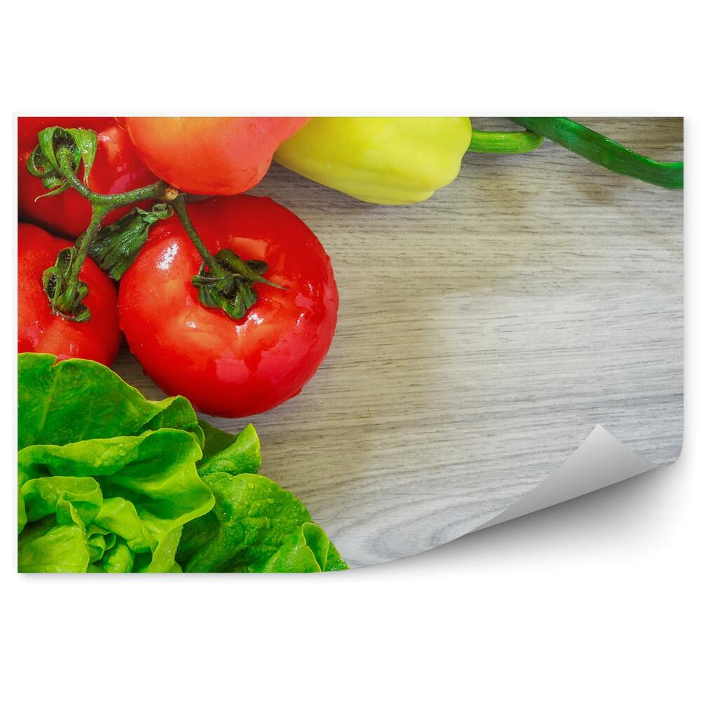 Tapisserie murale Légumes frais eau aliments sains