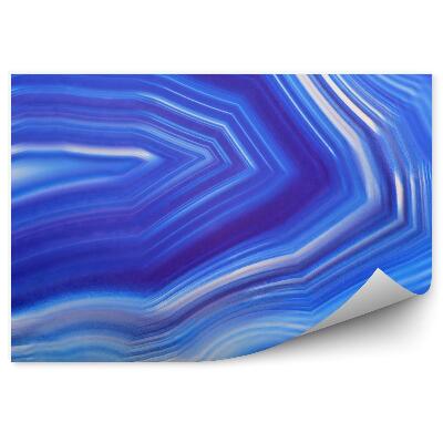 Tapisserie panoramique Texture d'agate bleue en gros plan