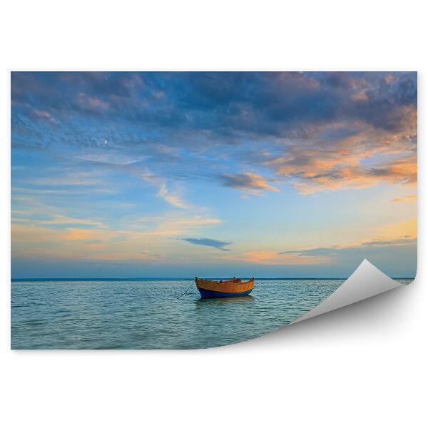 Papier peint Bateau Mer Baltique Ciel Nuages Vue Coucher De Soleil