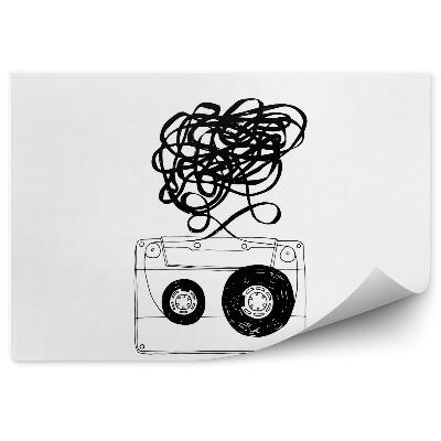 Tapisserie murale Cassette avec bandes enchevêtrées 