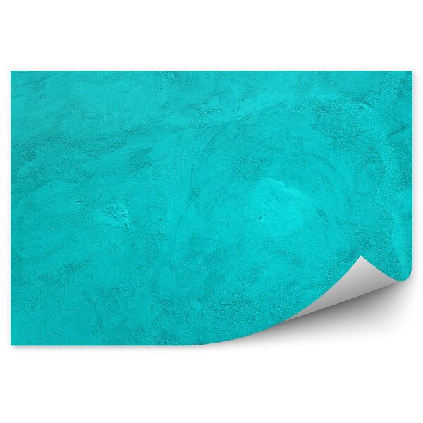 Papier peint Mur en béton extérieur turquoise