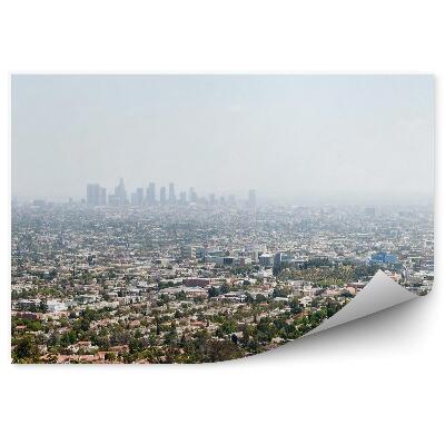 Papier peint Vue Aérienne Los Angeles Bâtiments Arbres