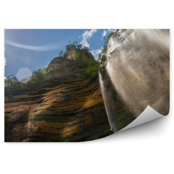 Papier peint Blue Mountains Waterfall Australia Rocks