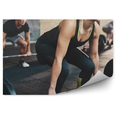 Papier peint Homme en train de soulever des poids