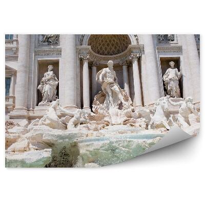 Papier peint Fontaine sculpture eau rome