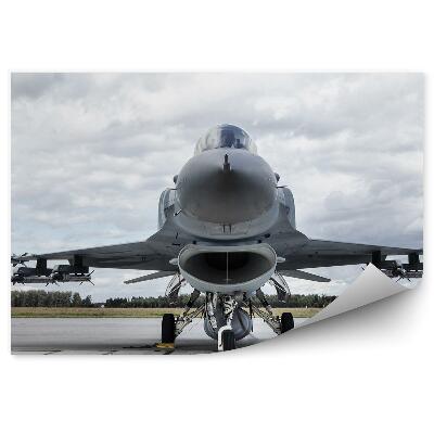 Papier peint Avion militaire ciel nuages