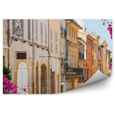 Papier peint Belle vieille ville de Provence Fleurs Avenue France
