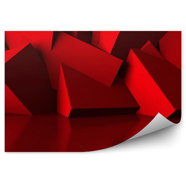 Papier peint Forme Géométrique Rouge