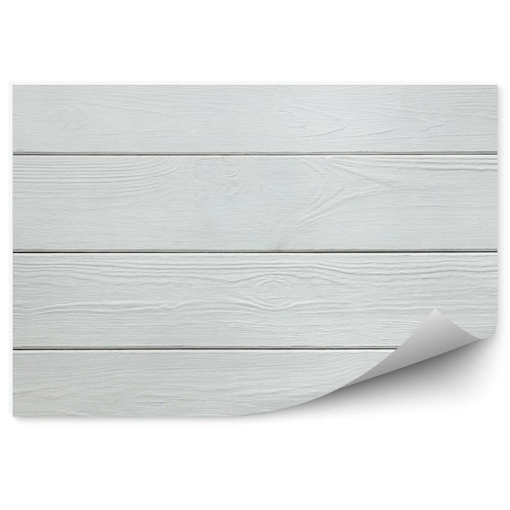 Papier peint Planches en bois blanches