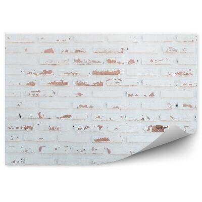 Papier peint Mur de briques blanches