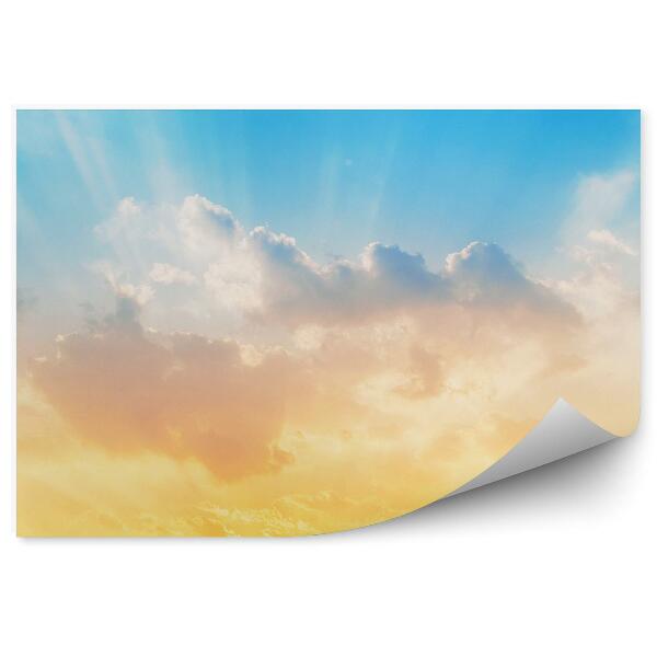 Papier peint Soleil levant Soleil brillant Nuages