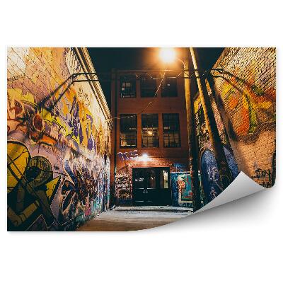 Papier peint Bâtiment Rue Graffiti Brique