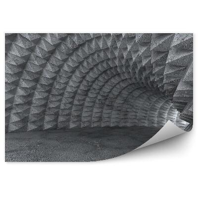 Papier peint Tunnel 3d Triangles En Béton