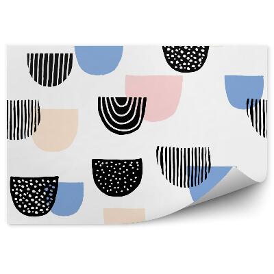 Tapisserie panoramique Motif géométrique coloré