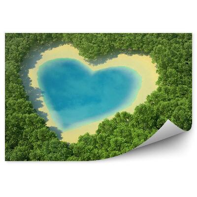 Papier peint Forêt Tropicale, Plage, Lac