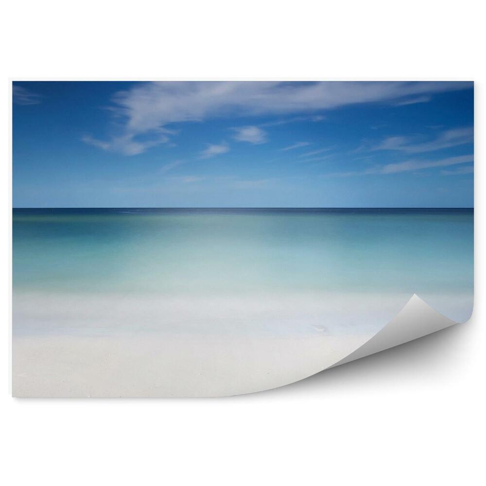 Papier peint Plage De Sable Océan Ciel Nuages