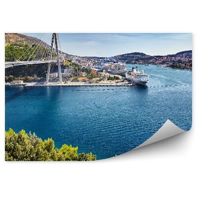 Papier peint Pont Port Navires Architecture de la ville