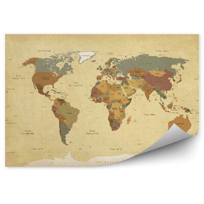 Papier peint Carte du monde