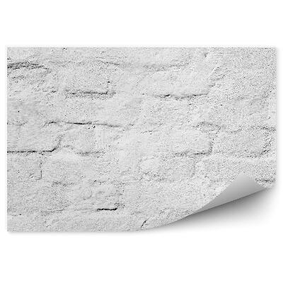 Papier peint Vieux mur de briques blanches