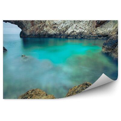 Papier peint Lagon de mer avec arche de pierre Grèce